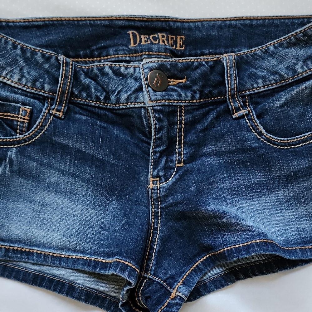 Decree Dark Blue Jean Shorts